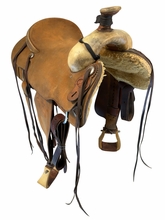 16 Inch Used Paul Turner Roping Saddle Wide Tree