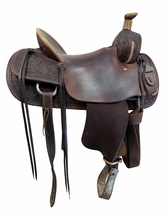 16 Inch Used Pish ranch Saddle Medium Tree