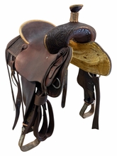 16 Inch Used Pish ranch Saddle Medium Tree
