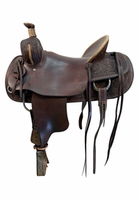 16 Inch Used Pish ranch Saddle Medium Tree