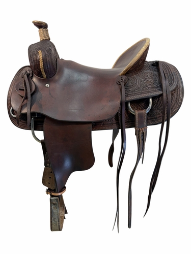 16 Inch Used Pish ranch Saddle Medium Tree