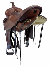 SOLD 2026/06/30e 16 Inch Used Queen Valley Mule Trail Saddle Medium Tree
