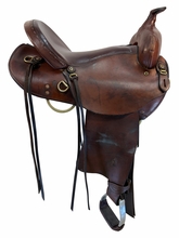SOLD 2026/06/30e 16 Inch Used Queen Valley Mule Trail Saddle Medium Tree