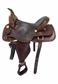 16 Inch Used RanTen Trail Saddle Medium Tree