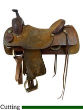 PRICE REDUCED! 16 Inch Used Reinsman Cutting Saddle *Free Shipping*