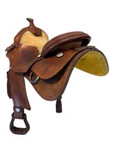 16 Inch Used Rocking R Reining Saddle Medium Tree