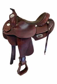 16 Inch Used Rocking R Show Saddle Wide Tree