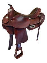 16 Inch Used Rocking R Show Saddle Wide Tree