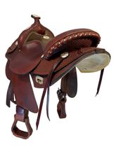 16 Inch Used Rocking R Show Saddle Wide Tree