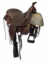 HOLD 2026/04/08c 16 Inch Used Rocking R Trail Saddle Wide Tree