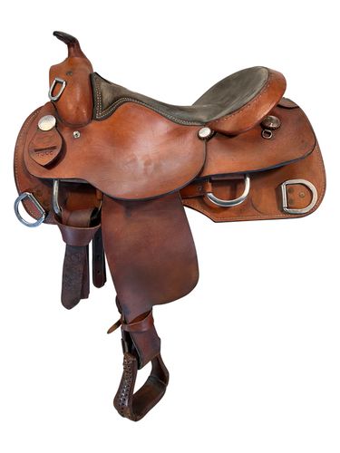 HOLD 2025/09/15j  16 Inch Used Rocking R Training Saddle 1300