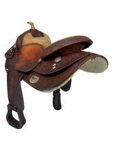16 Inch Used Saddlesmith Bob Loomis Reining Saddle Medium Tree 22673.1