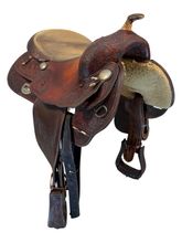 16 Inch Used Saddlesmith Bob Loomis Reining Saddle Medium Tree 22673.1