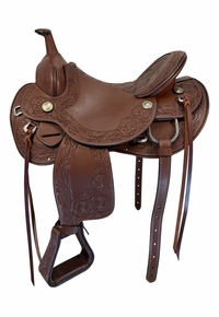 16 Inch Used Schleese Saddlery Ajustable Trail Saddle