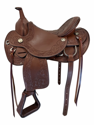 16 Inch Used Schleese Saddlery Adjustable Trail Saddle
