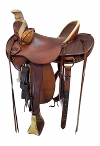 16 Inch Used Sharon Saare Roping Saddle