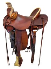 SOLD 2025/09/04j  16 Inch Used Sharon Saare Roping Saddle