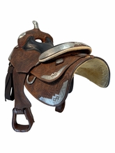 PRICE REDUCED!  16 Inch Used Silver Mesa Show Saddle Medium Tree