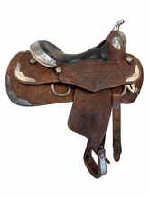 PRICE REDUCED!  16 Inch Used Silver Mesa Show Saddle Medium Tree