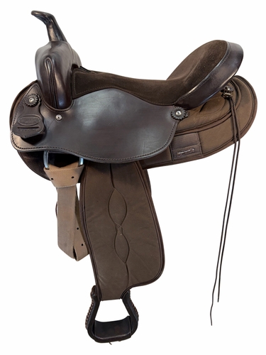 16 Inch Used South Bend Cordura Trail Haflinger Saddle Extra Wide Tree 2900