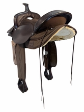 16 Inch Used South Bend Cordura Trail Haflinger Saddle Extra Wide Tree 2900
