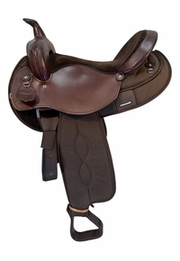 16 Inch Used South Bend Pawnee Cordura Trail Saddle X Wide Tree 2900
