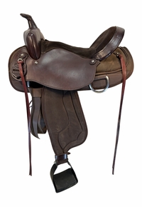 16 Inch Used South Bend Saddle Co Lady Flex Cordura Trail Saddle Wide Tree 2002