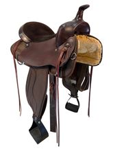 16 Inch Used South Bend Saddle Co Lady Flex Cordura Trail Saddle Wide Tree 2002