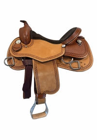 16 Inch Used South Bend Saddle Co Training Saddle 2387