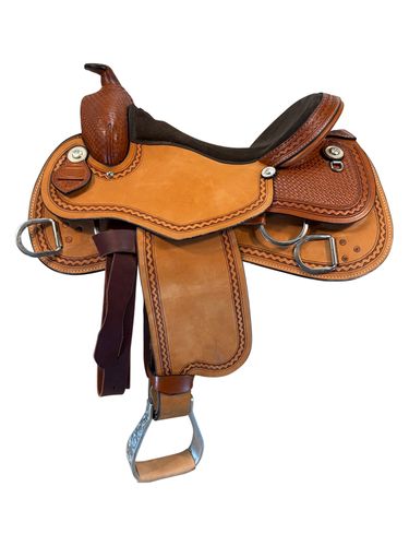 16 Inch Used South Bend Saddle Co Training Saddle 2387