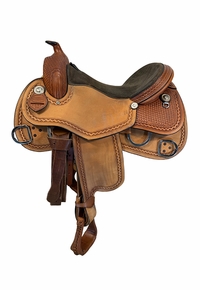 16 Inch Used South Bend Training Saddle Wide Tree 2387