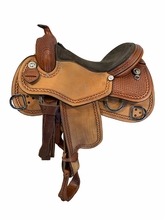 16 Inch Used South Bend Training Saddle Wide Tree 2387