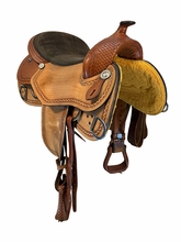 16 Inch Used South Bend Training Saddle Wide Tree 2387