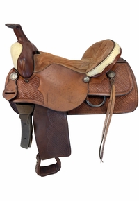 16 Inch Used Southern RE Roping Saddle Wide Tree