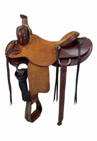 16 Inch Used SRS Roping Saddle Wide Tree