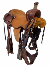 16 Inch Used SRS Roping Saddle Wide Tree