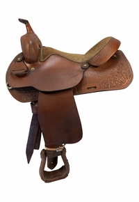 16 Inch Used Star of Texas Trail Saddle Medium Tree