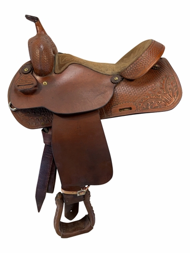 16 Inch Used Star of Texas Trail Saddle Medium Tree