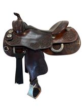 16 Inch Used Sterling Custom Saddles Reining Saddle Medium Tree