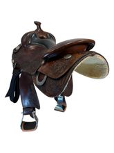 16 Inch Used Sterling Custom Saddles Reining Saddle Medium Tree