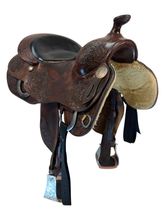 16 Inch Used Sterling Custom Saddles Reining Saddle Medium Tree