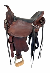 16 Inch Used Steve Edwards Mule Trail Saddle