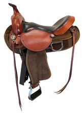 SOLD 2025/09/13  16 Inch Used Steve Edwards Trail Lite Mule Saddle