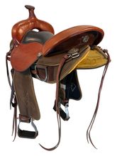 SOLD 2025/09/13  16 Inch Used Steve Edwards Trail Lite Mule Saddle