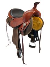 SOLD 2025/09/13  16 Inch Used Steve Edwards Trail Lite Mule Saddle
