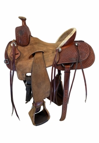 16 Inch Used Sues Ranch Saddle Wide Tree