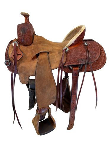 16 Inch Used Sues Ranch Saddle Wide Tree