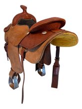 16 Inch Used Sues Reining Saddle Medium Tree