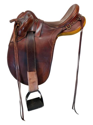 16 Inch Used Syd Hill Australian Saddle Suprema Bushmaster Poley