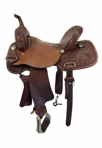 16 Inch Used Teskey Barrel Saddle Wide Tree